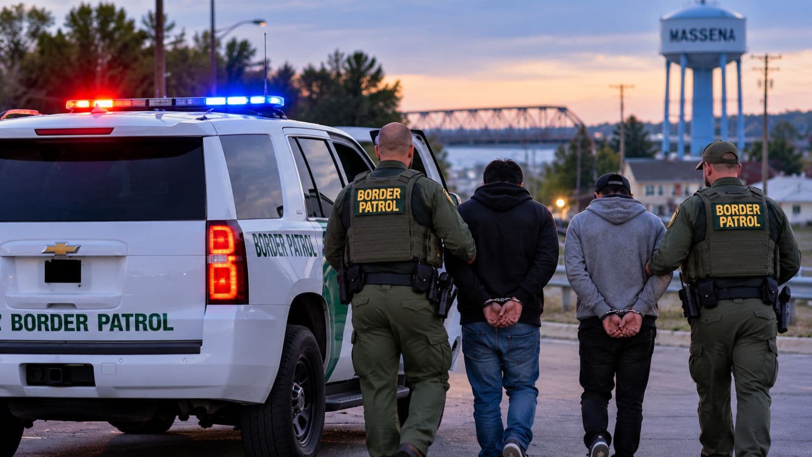 Submitted photo for: Two arrested after Border Patrol pursuit in Massena, officials say