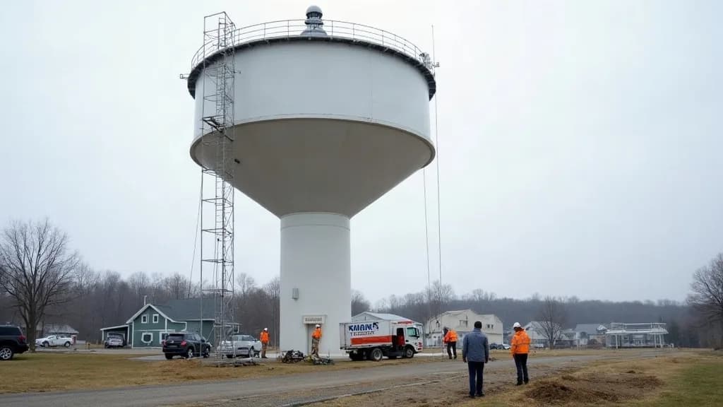 Editorial illustration for: Alcoa plans updates to Massena water tower