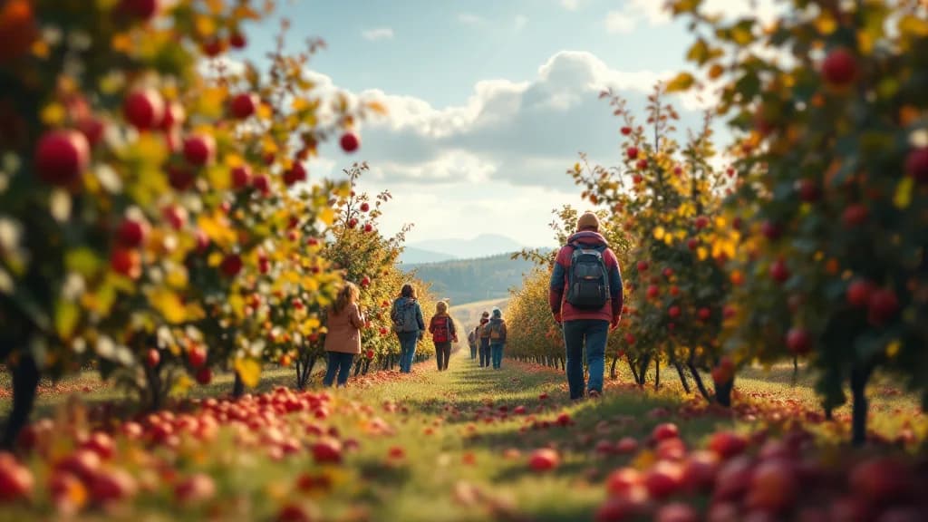 Editorial illustration for: Apple Picking Season Is Here: Where to Pick Apples From Watertown to Syracuse