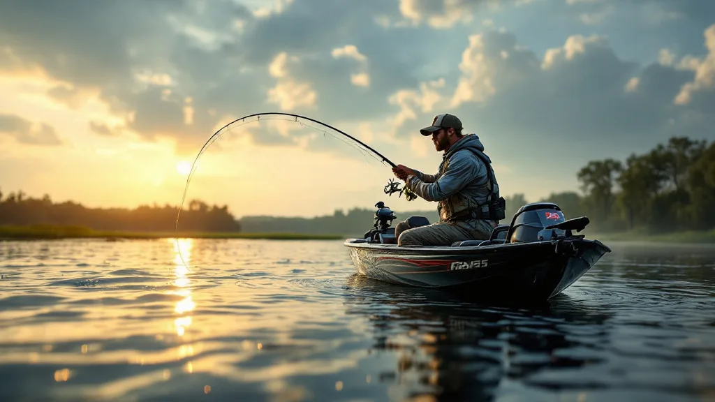 Editorial illustration for: Bassmaster Angler of the Year race reaches Clayton finale