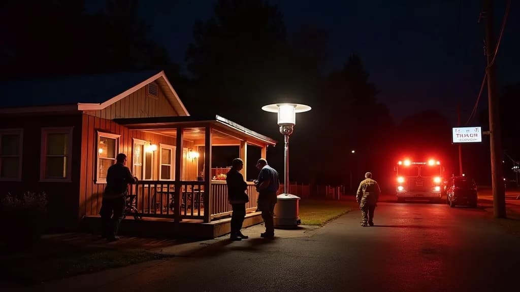 Editorial illustration for: Chaumont diner fire investigation continues after neighbors call authorities
