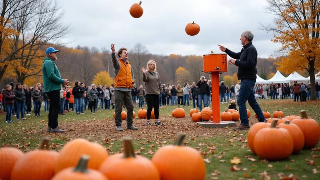 Editorial illustration for: Clayton Punkin’ Chunkin’ festival planned for Oct. 17
