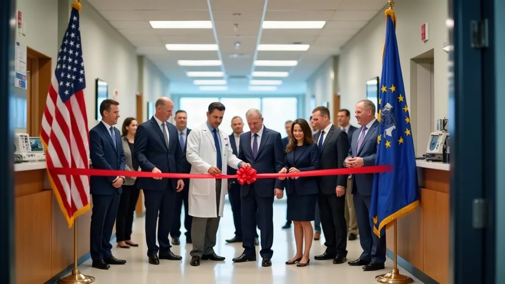 Editorial illustration for: Fort Drum VA Clinic marks opening with ribbon-cutting ceremony