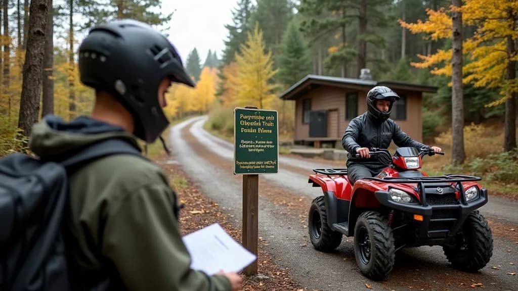 Editorial illustration for: Lewis County ends in-person ATV permit sales, requires recreation appointments
