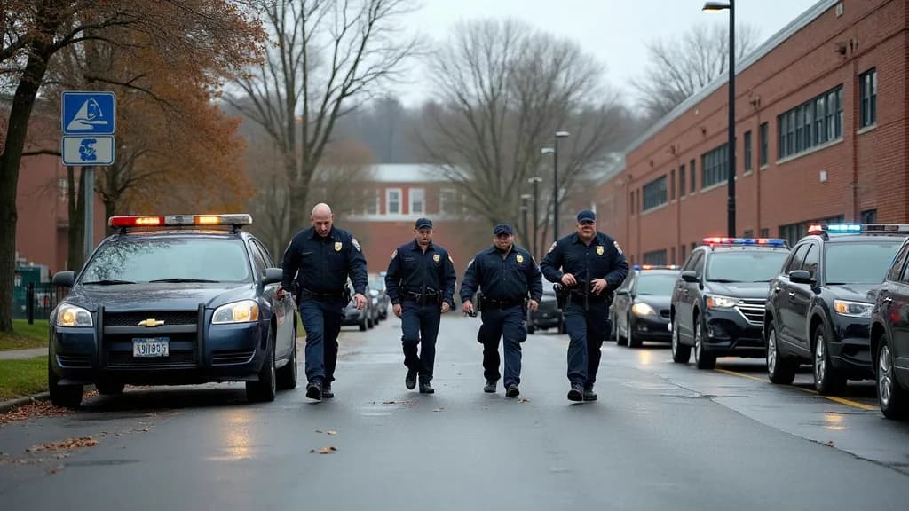 Editorial illustration for: Ogdensburg Free Academy lockdown ends after BB gun arrest