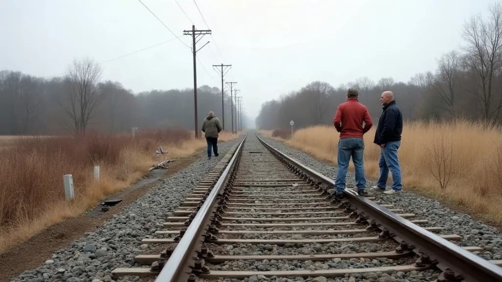 Editorial illustration for: Railway historical group opposes Lewis County rail-to-trail conversion