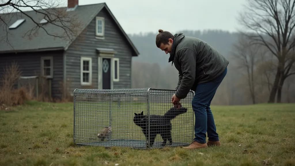 Editorial illustration for: St. Lawrence County man receives rabies treatment after cat attack