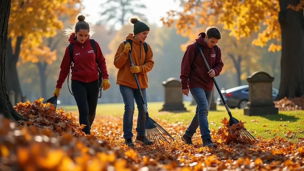 Editorial illustration for: SUNY Potsdam plans 19th annual Leaf-Raking Day in Potsdam Nov. 8
