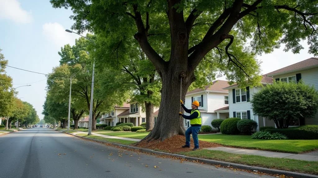 Editorial illustration for: Tree pruning planned across several Watertown streets through October