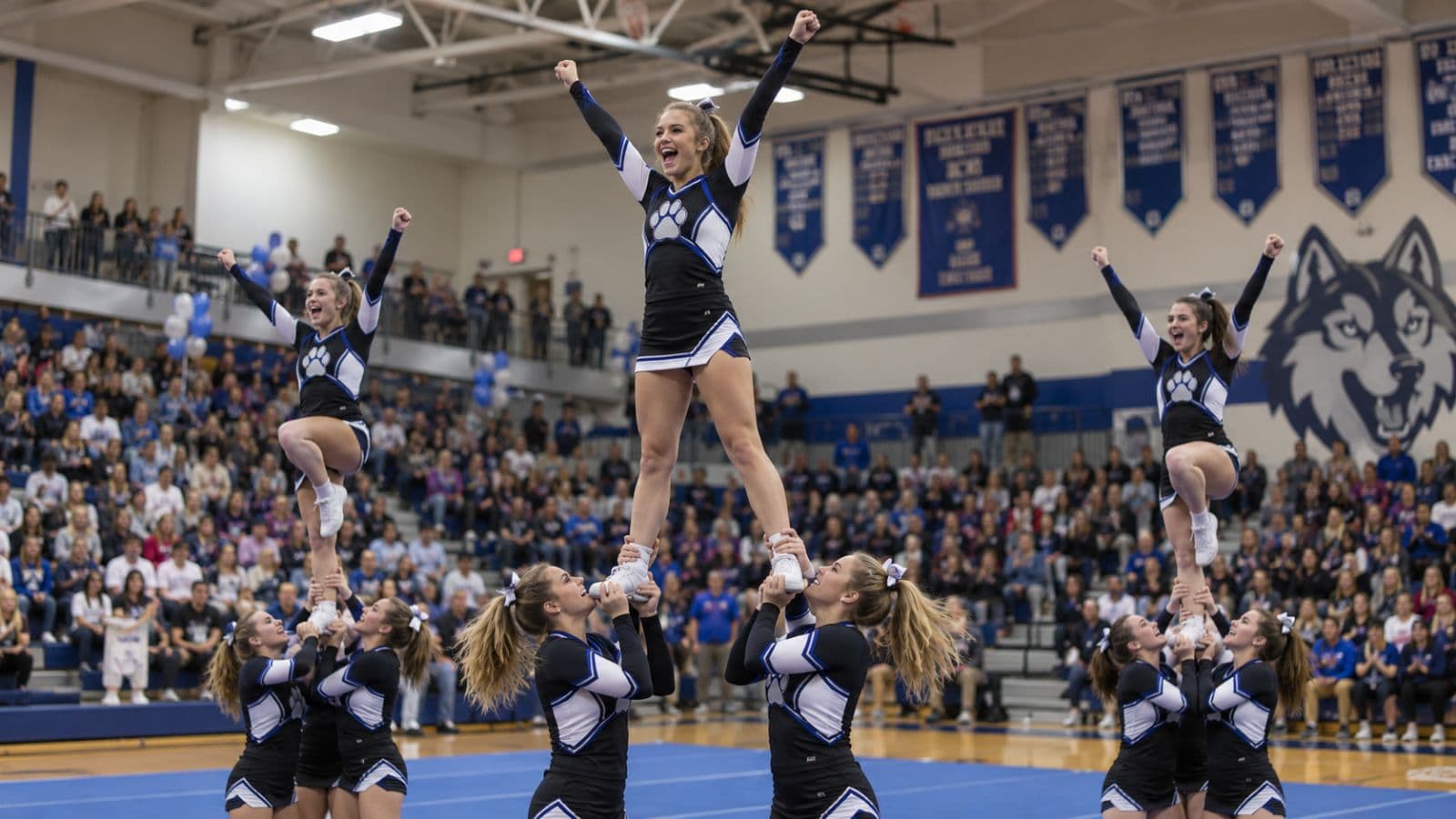 Photo for: North Country Cheerleaders Take the Floor Today at General Brown Competition