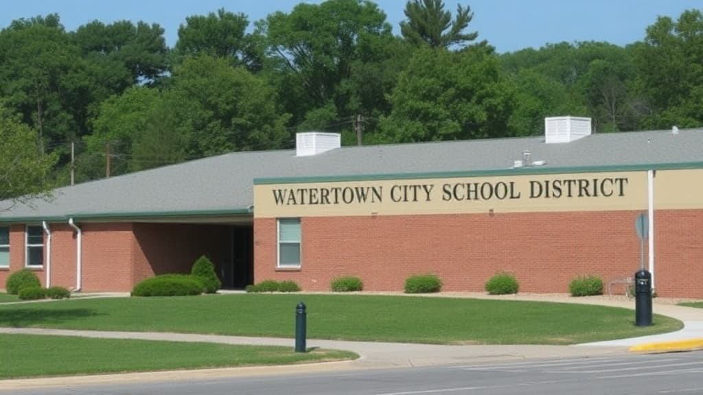 Editorial illustration for: Watertown City School District Lists 15 Job Openings, From Teachers to Custodians