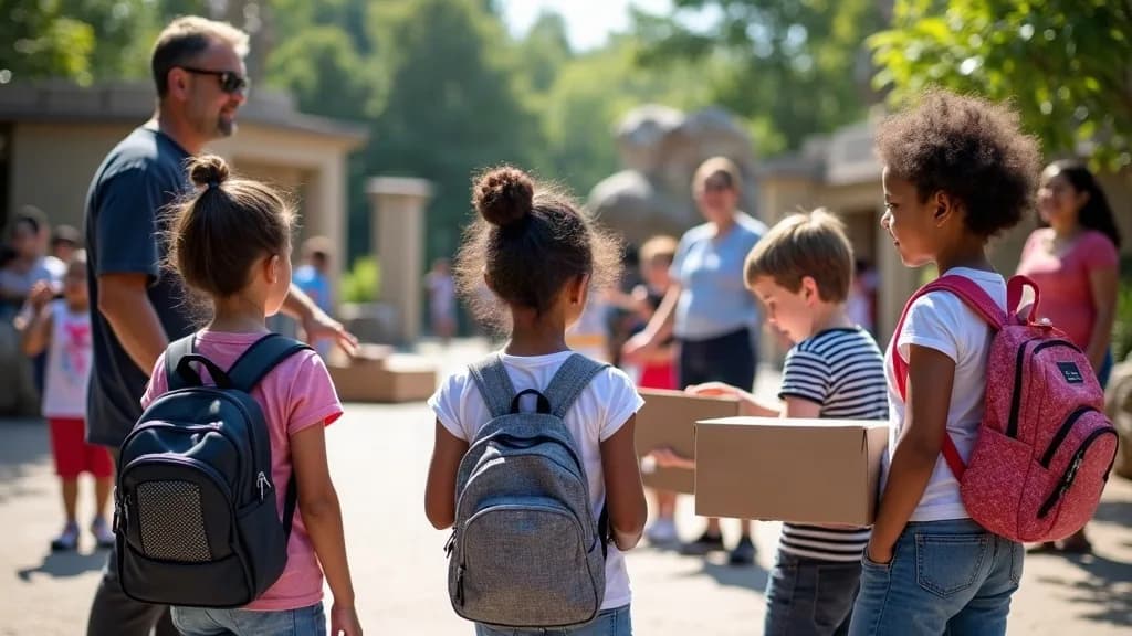 Editorial illustration for: Watertown groups host back-to-school giveaway at Zoo New York