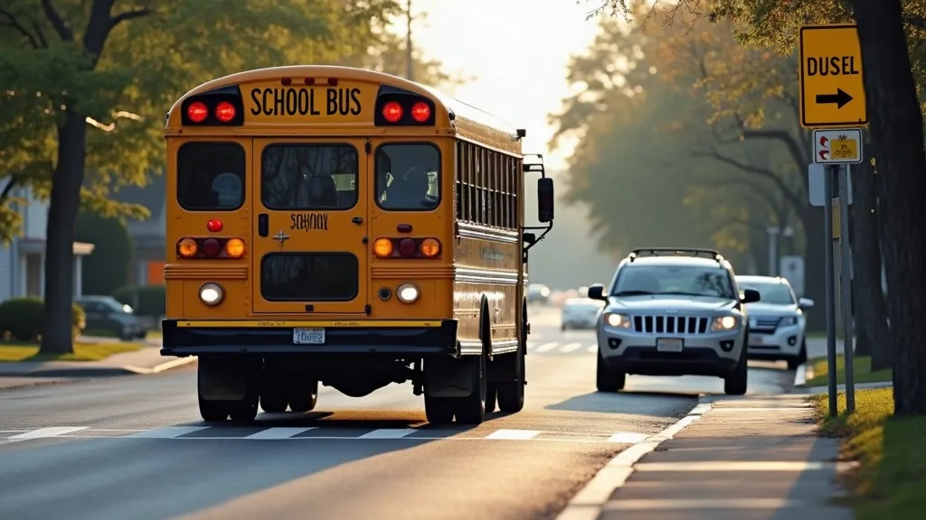Editorial illustration for: Watertown reminds drivers to use caution as school year begins